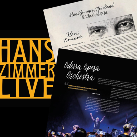 Hans Zimmer Live – Schriftzüge für die Bühnenshow 2022