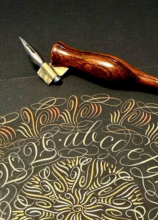 Schreibspaß mit der Spitzfeder Teil 2 Anglaise für Anfänger*innen<br /> 24. & 25. April 2027 im W&W Atelier Bayreuth